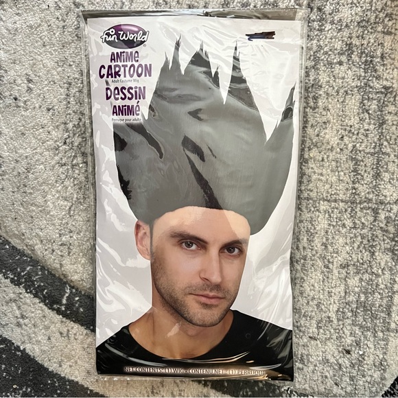 Anime Cartoon Wig Black - Picture 1 of 1